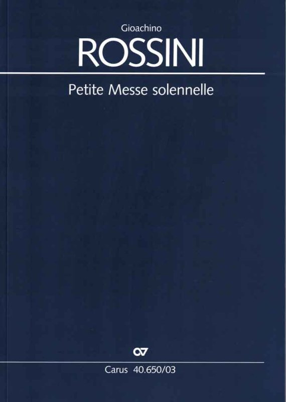 Klavierauszug Petite Messe solennelle Rossini